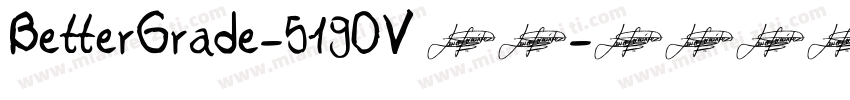 BetterGrade-519DV 字体字体转换